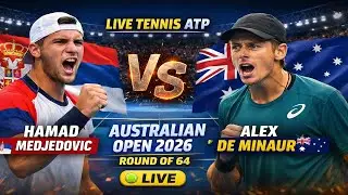 Hamad Medjedovic Vs Alex de Minaur 🎾LIVE TENNIS ATP Australia Open 2026 Round Of 64