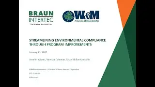 Streamlining Environmental Compliance through Program Improvements