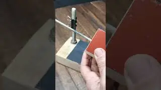 Sharpen a Kitchen Knife With Wood & Sandpaper 😲 #DIY #FixIt #Hack
