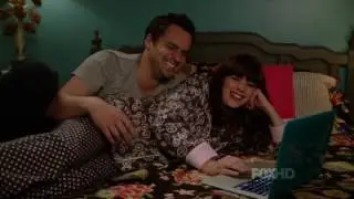 New Girl: Nick & Jess 3x10 #1 (Ness make a Thanksgiving card)