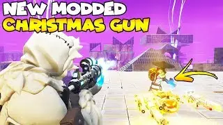 NEW Modded Gun Christmas GUN?! 😱 (Scammer Gets Scammed) Fortnite Save The World