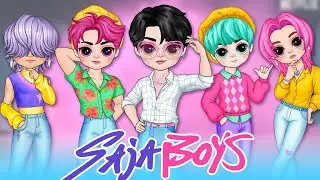 K-Pop Demon Hunters: SODA POP Style for Saja Boys Group! | DIY Fashion Paper Doll