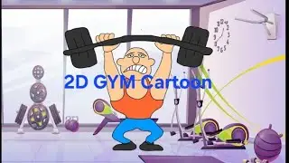 2D Animation GYM Cartoon