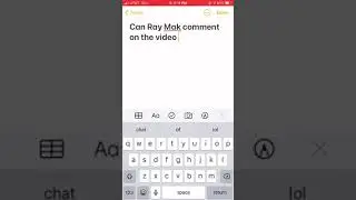 Ray Mak comment on the video in the description!