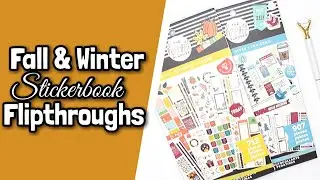 New Happy Planner Fall & Winter Stickerbook Flipthroughs