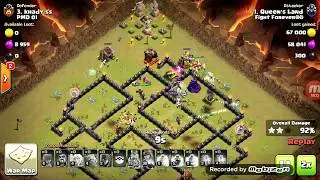 Best th9 war attack strategy with low heroes