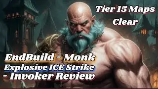 Path of Exil2 - Endbuild Invoker Monk Review { Explosive Eisschlag - Aufgeladener Stab }