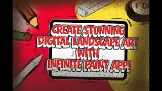 CREATE Stunning Digital LANDSCAPE Art with Infinite Paint App!