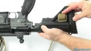 NSN Vickers Sling Attached to Buttstock of a HK M27 Option 1
