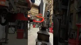 Jonathan finishing up a blacksmiths knife. Classes-  