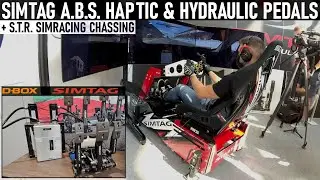 DBox & Simtag A.B.S. - Dynamic Haptic Hydraulic Pedals & Simtag S.T.R. SimRacing Chassis