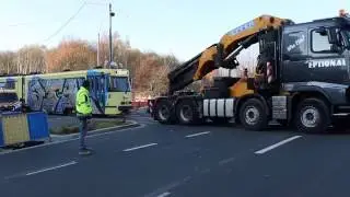 Exceptional transport of a tram