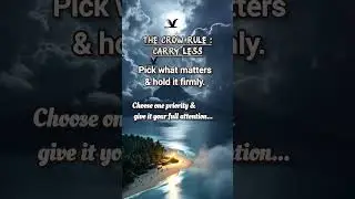 Prioritize #choose wisely #focus on what matters #life lessons