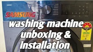 SAMSUNG Washingmachine video#samsungwashingmachine#unboxing#installation#@SangeethaAnilreddy#thorrur