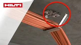 ANLEITUNG Wie montiert man den Kabelhalter Hilti X-ECH-FE MX?