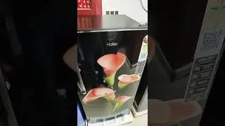 Haier refrigerator flower print🥀🥀🥀 #short  #viralshorts #viralvideo #frige #youtubeshorts #ytshorts