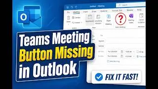How to add microsoft teams icon in outlook || Teams Meeting Button Missing in Outlook