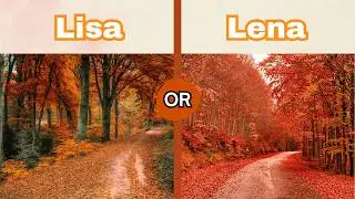 Lisa vs Lena Fall Photo Showdown! [Nature Edition] 🍁📸