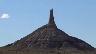Chimney Rock in Nebraska (famous landmark on the Oregon Trail)