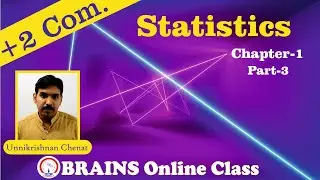 +2 Commerce / Statistics / Chapter-1 / Part-2 / Explained in Malayalam