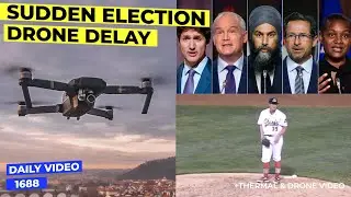 Snap Canada Election 2021, Drone Stops Baseball Game