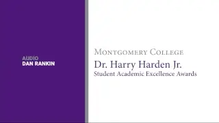 Dr. Harry Harden Jr. Student Academic Excellence Awards 2018