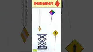 Rhombus Shape Objects #shapesforchildren #kidslearning