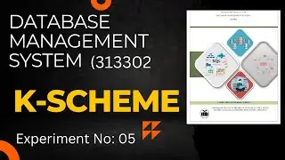 DBMS MSBTE Manual Solution ||  EXPERIMENT NO: 05