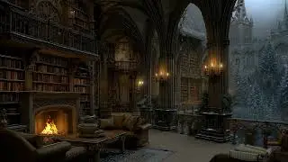 you’re studying in an old library as the snowflakes fall [ dark academia playlist ]
