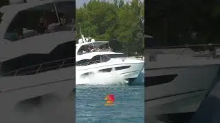 The Absolute Yacht Goes Full Send: A Daring Clash with Waves at Haulover Inlet