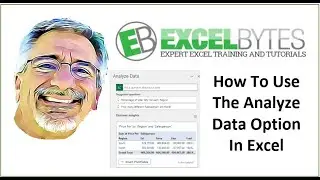How To Use The Analyze Data Option In Excel
