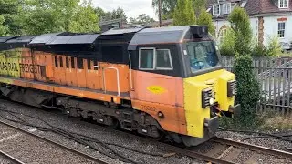 Class 70 + 66 | 70802 + 66850 &lsquo;David Maidment OBE&rsquo; | Colas Rail Freight