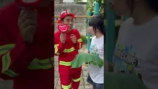 LNF - Mean Sister vs Firefighter 🧑&zwj;🚒 #shorts #firefighter #goodboy