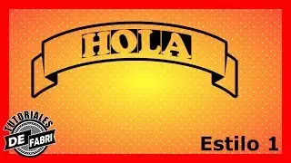 INKSCAPE: Como hacer logo de cinta o cinton - Estilo 1 -
