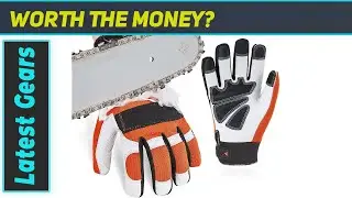 Vgo Chainsaw Gloves Anti Cut 12-Layer, Work Gloves Safety Protection in Leather with