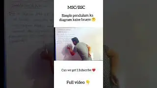 Simple pendulum diagram 🤯 #shorts #new #physics #18k