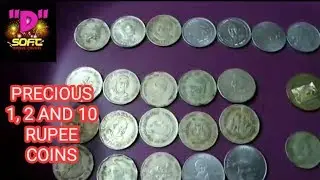 Precious 1 rupee,  2 rupee and 10 rupee coins of India| Tamil