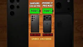Samsung S24 Ultra vs iPhone 17 Pro Max 🔋⚡ | Ultimate Battery Drain Test 2025! 🚀#shorts#viralvideo