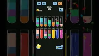 Water Color Sort Level 323 WalkThrough Solution Gameplay | LevelUpX | #watercolor#shorts#level323