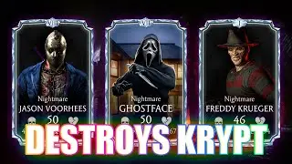 КОМАНДА КОШМАРА МОЖЕТ БЫТЬ ЛУЧШЕЙ ДЛЯ КРИПТ! | MORTAL KOMBAT MOBILE #крик #ghostface #mortalkombat