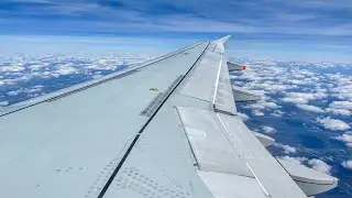 *Flying Over Paris !* Air France A319 Approaching and landing at Paris Charle de Gaulle Airport !