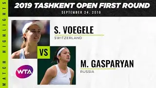 Stefanie Vogele vs. Margarita Gasparyan | 2019 Tashkent Open First Round | WTA Highlights