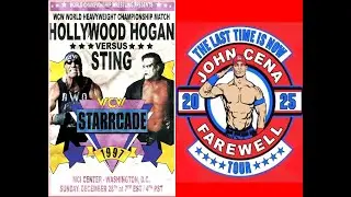 Hulk Hogan vs. Sting WCW Starrcade 1997 vs. John Cena Retirement WWE  #wwe #johncena #prowrestling