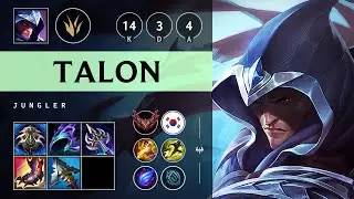 Talon Jungle vs Viego - KR Grandmaster Patch 25.21