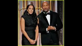 Dwayne Johnson & Daughter Simone Take the Stage at Golden Globes 2018