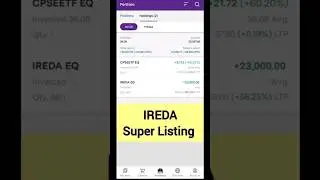 IREDA IPO Super Listing | #ireda #listing #ipolisting #ipo #srtrader