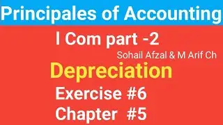 I com -2,Chap#1 Exe# 6 ,Principles of Accounting Sohail Afzal  Book ,Accounts from incomplete Record