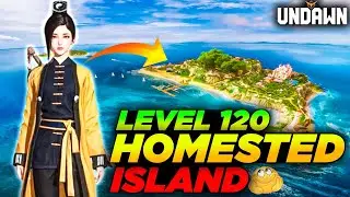 UNDAWN LVL 120 Homested island🌴🥰 | undawn new outfits👚| Undawn New Updates - Garena Undawn