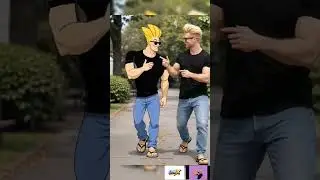 😎JOHNNY BRAVO👱. Cartoon Vs Real-Life #cartoonvsreallife #shorts #LeviX