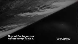 HD Stock Footage Earth Photographed from Rocket 1946 Newsreel